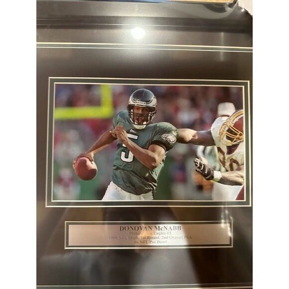 Donovan McNabb signed autographed Eagles 8x10 Photo Framed Collage JSA - Picture 3 of 5
